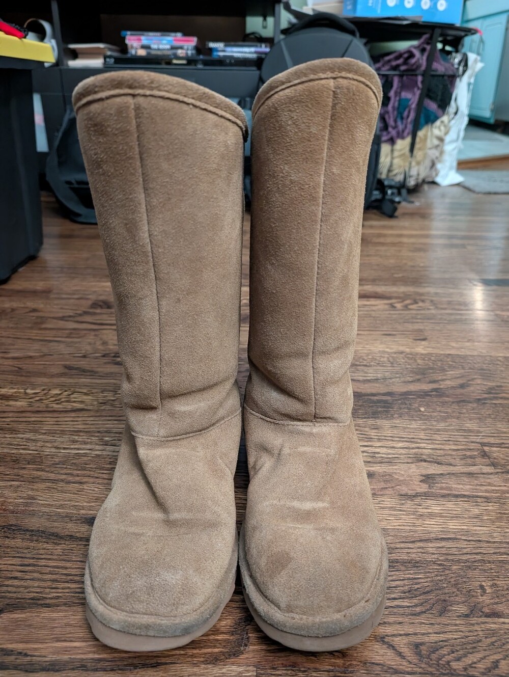 Bearpaw Phylly Boots Womens Suede Mid Calf Lace Up
